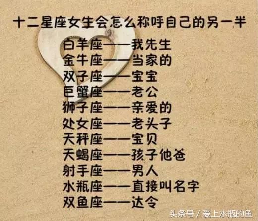 12星座怎么称呼另一半，口才最好、最做作、最爱删除好友排行榜