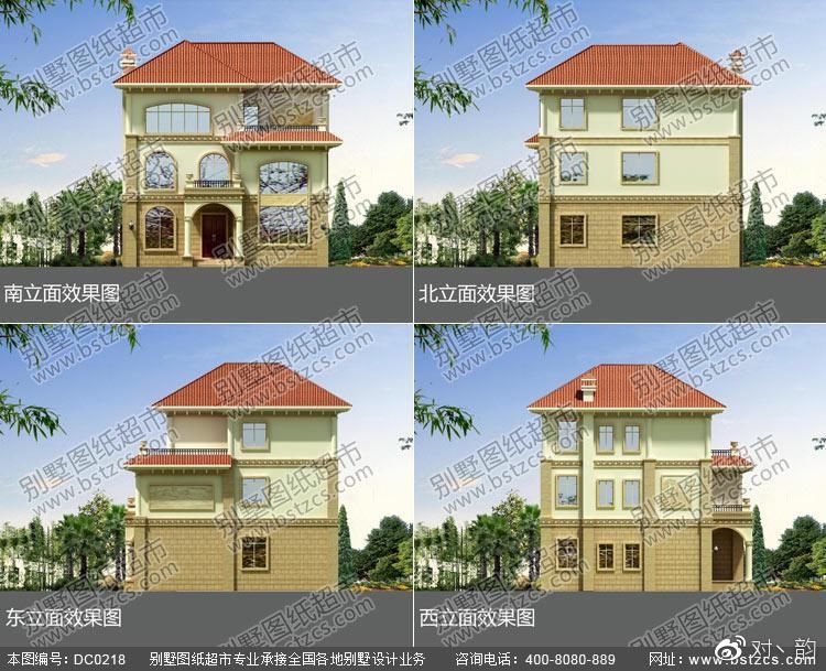 欧式别墅设计_漂亮豪华的三层带露台欧式别墅设计效果图 图纸属性 编号:DC0218层数:三层结构形式:框架结构主体造价:35-42万 开间:11.8米进深:12.5米占地面积:134.94平方米建筑面积:360.63平方米 图纸内容 建筑图:建筑设计说明、工程做法、一层平面图、二层平面图、三层平面图、屋顶平面图、正立面图、背立面图、左立面图、右立面图、1-1剖面图、楼梯平面图、楼梯剖面图、门头大样图、节点大样图、门窗大样图、门窗表 结构图:结构设计总说明、基础平面布置图、基础详图、基础地梁布置图、一层结