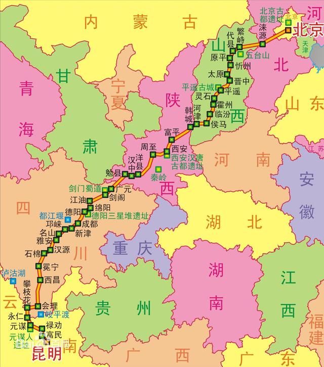 国道g108,途径6个省市,全程3356千米!