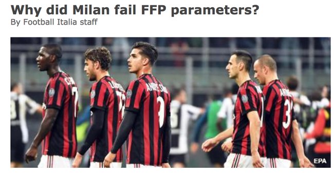 为什么巴黎没事 意媒曝欧足联政制裁AC米兰原