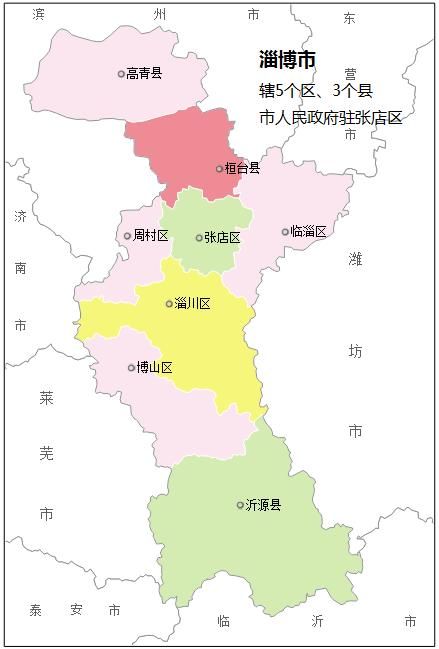 淄博市各区县:张店区人口最多GDP第一,沂源县