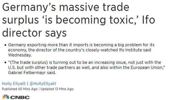 外媒头条:美国欲与欧盟达成妥协 互不征收汽车关税