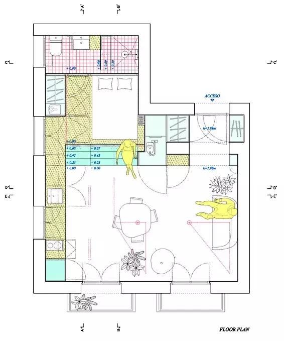 五十平米内住宅平面合集，小尺度空间让生活更高效