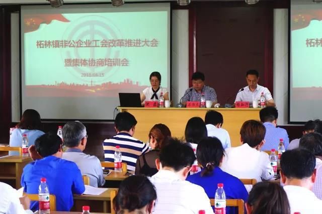 柘林镇总工会召开非公企业工会改革推进大会暨