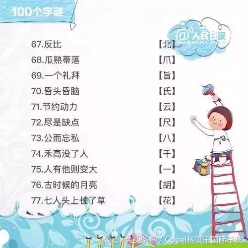 100个超有趣的猜字谜，让孩子快乐学习汉字！