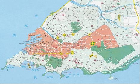 划分为10个地区的青岛