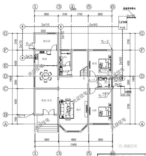 三款新出炉的农村二层别墅户型，30万左右，绝佳外观与内部设计