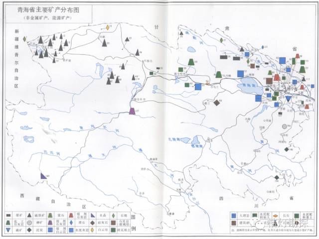 全国各省矿产资源分布，煤炭基本是重头