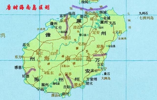 海南一县，位于海南西南部，却名东方，旧称九龙、感恩