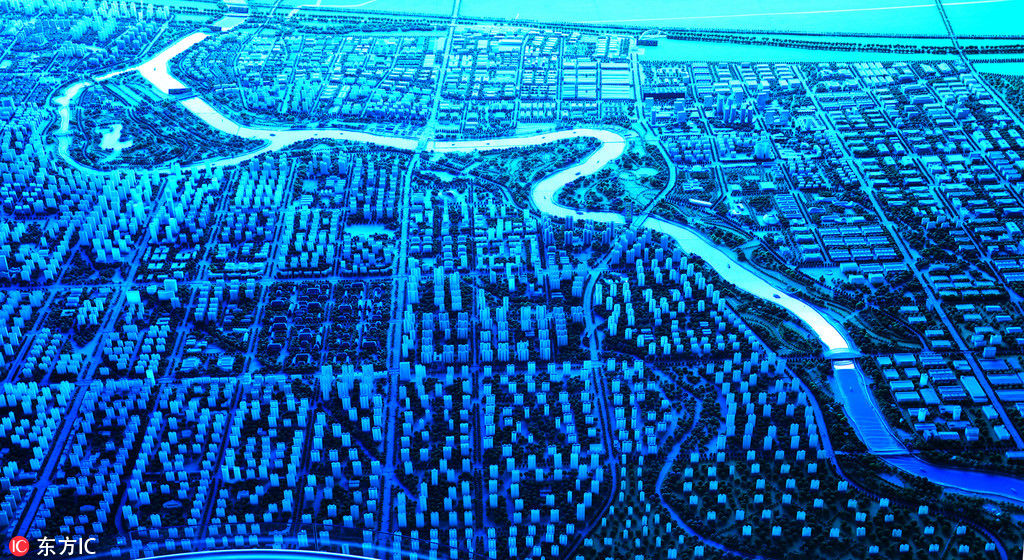 探访安徽颍上规划馆 数字沙盘揽尽这座生态、宜居城市