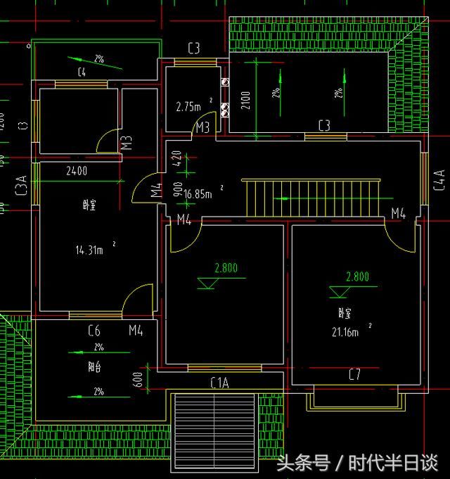 实用的两套两层别墅施工图纸