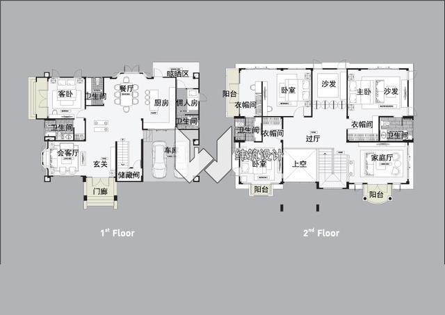 逃离城市,回农村建房,四套简欧两层洋房设计图