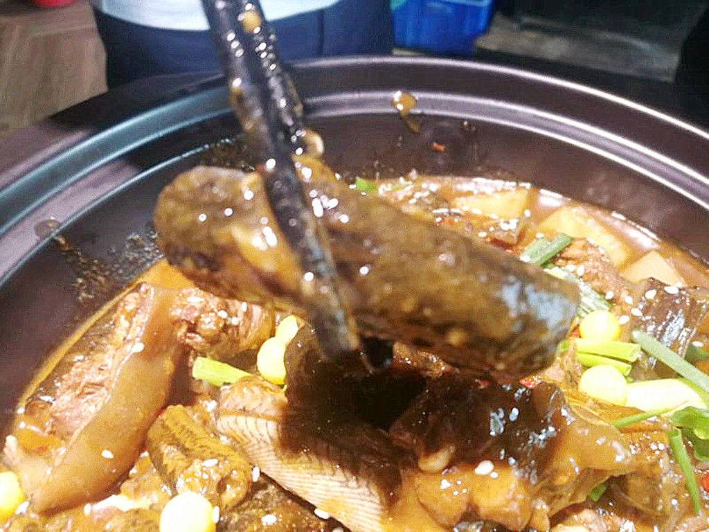 吃完东一路牛鞭炖甲鱼,晚上接着和老婆嗨看球