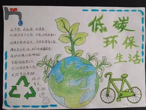 ——唐山市第三十五中学宣传低碳生活学生手抄报评选展示