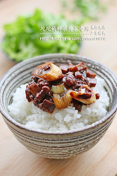 杏鲍菇京葱炸酱拌饭