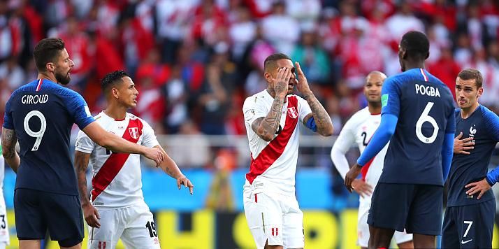 法国1-0送秘鲁出局!姆巴佩破门创记录,法国提前