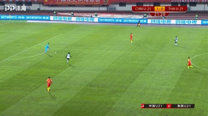 希丁克首秀赢球!中国U21国家队1-0泰国U21迎