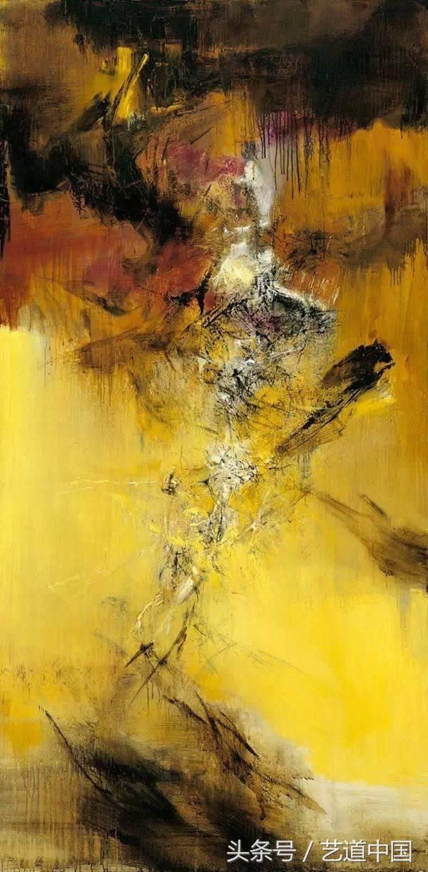 色彩的震撼,赵无极抽象油画作品欣赏百家_【快资讯】