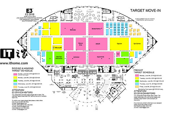 E3 2018场地分布图曝光