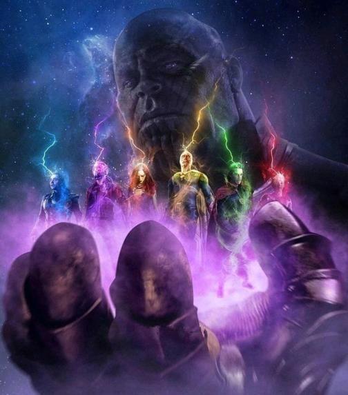 《复联4》曝最新概念海报,灭霸又打了一个响指