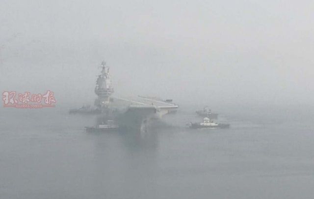 独家高清图：国产航母海试！