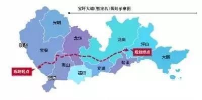 这条新通道是一条双层快速通道,横跨深圳东西版图,西起滨江大道(规划)