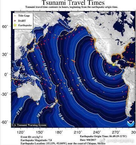 墨西哥沿海突发8.2级大地震并引发海啸!海啸波