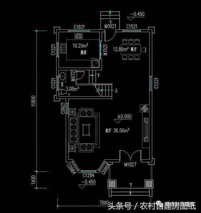 面宽8米的图纸宅基地建房,6款农村月卡经典,让图纸暗牌别墅图片