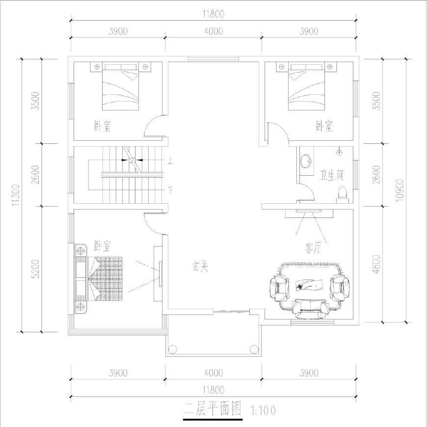 农村自建别墅12x10米，方正户型布局好风水佳，3层9卧室带车库!