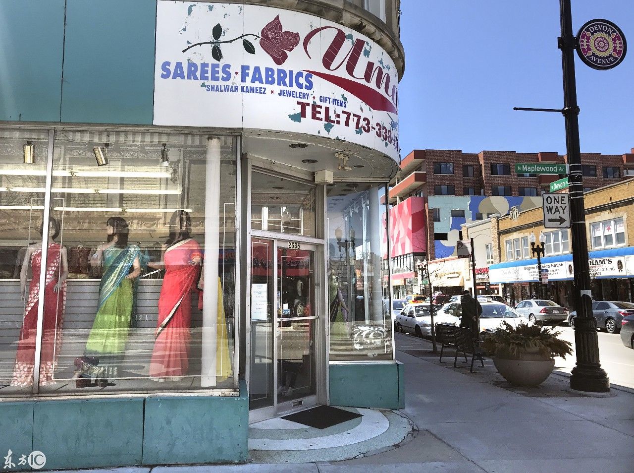 在芝加哥参观意大利美国体育名人馆 喝冰镇柠