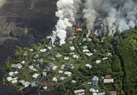 夏威夷火山爆发，毁灭至少400栋建筑！黄石第8次喷发，美国人忧它