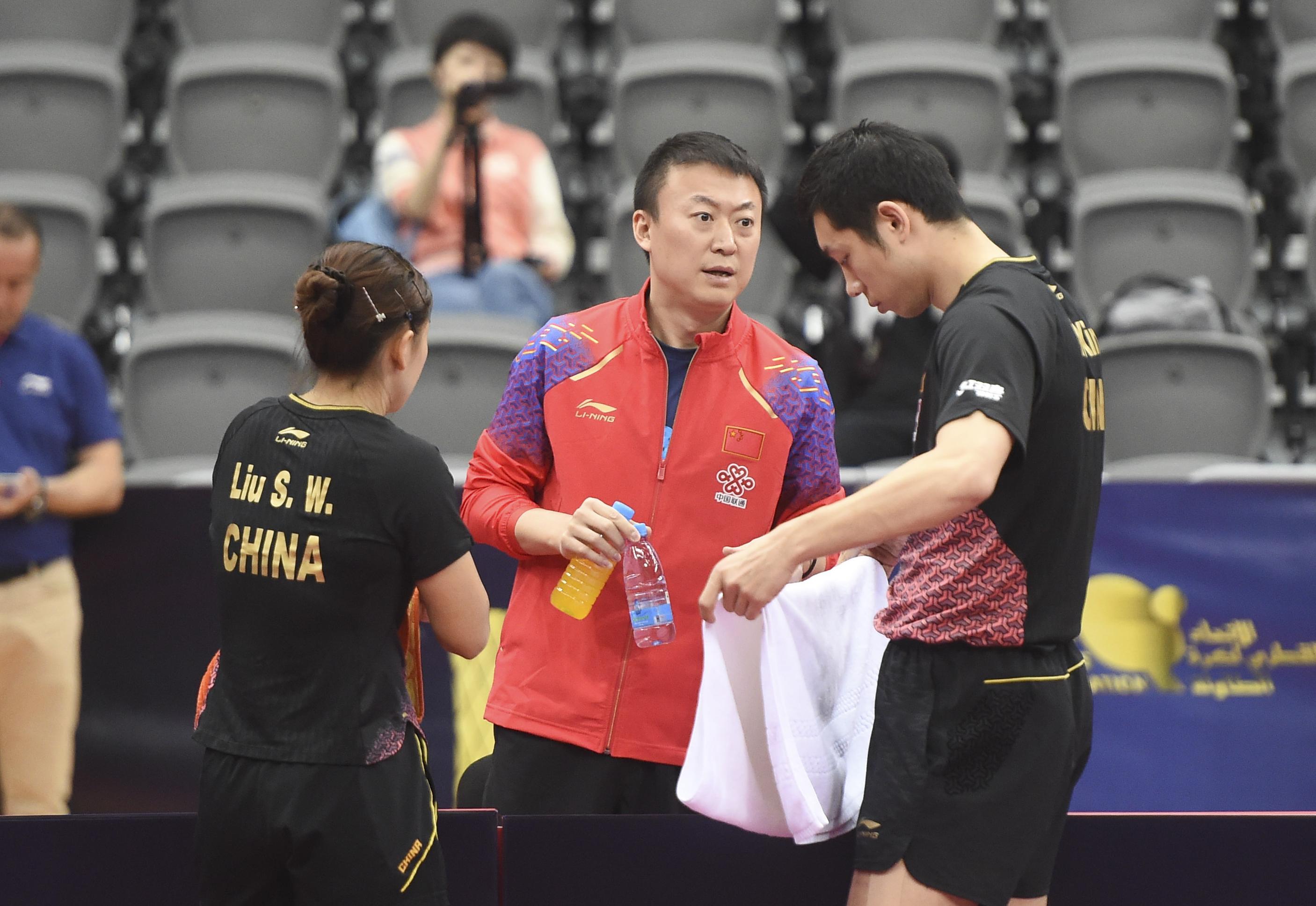 乒乓球--卡塔尔公开赛:许昕\/刘诗雯混双晋级