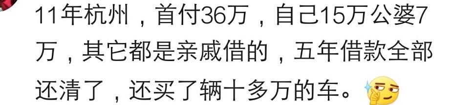 说说买房你自己出了首付钱的多少？网友：首付二十万，借了十八万