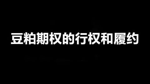 万万没想到 我就这样学会了豆粕期权...