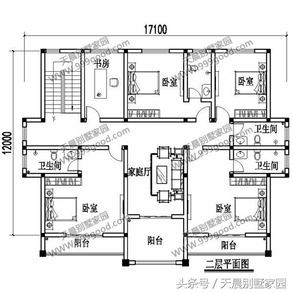 5款农村最受欢迎的别墅户型，2、3号太豪华没有足够大洋不敢动工