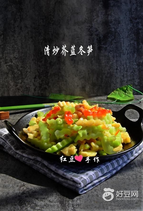 【美食记】节后排毒减肥-清炒芥蓝冬笋