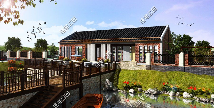20套新农村平层别墅效果图,谁说平房不能叫别