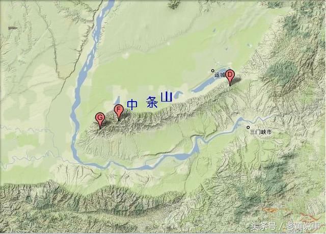 山西中条山地图