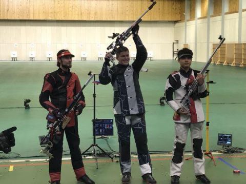 射击世界杯赵中豪摘铜 中国男子步枪拿满奥运