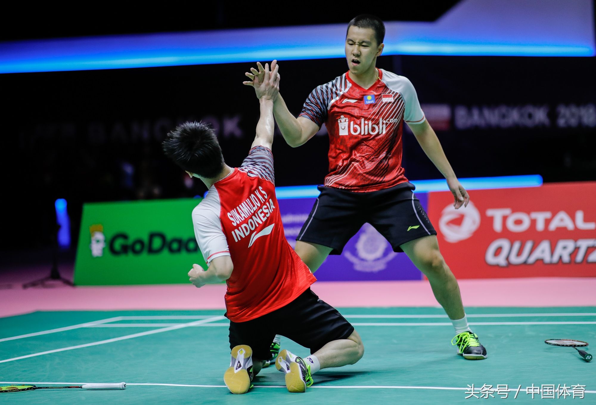 2018年汤姆斯杯半决赛 中国队3比1胜印尼队进