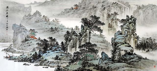 最出名的画家_当代山水画名家展在北京三希堂艺术院开幕