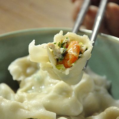 虾仁韭菜猪肉水饺