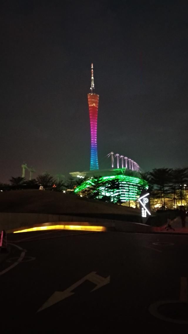 广州塔 珠江新城的城市夜色