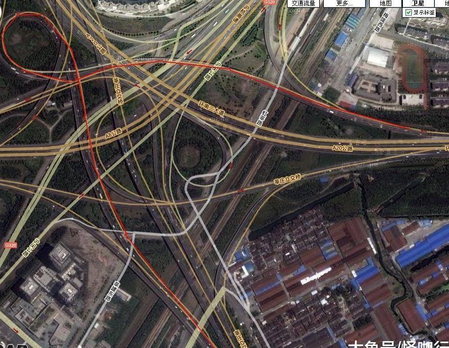 电子导航都畏惧的中国立交桥, 高德地图: 前方由