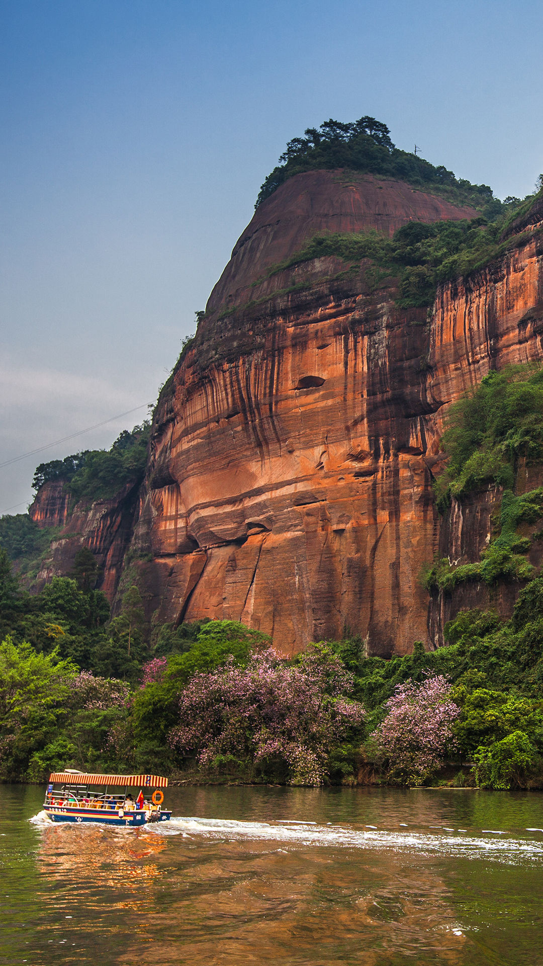 15张手机高清壁纸,独家发布水上丹霞美景,iPh