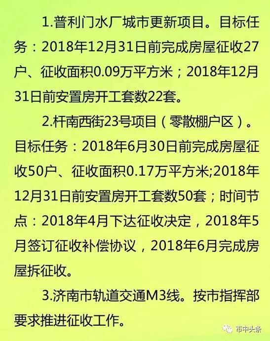 济南拆迁|2018征收冻结通告一览\/棚户区改造项目清单\/市中区热