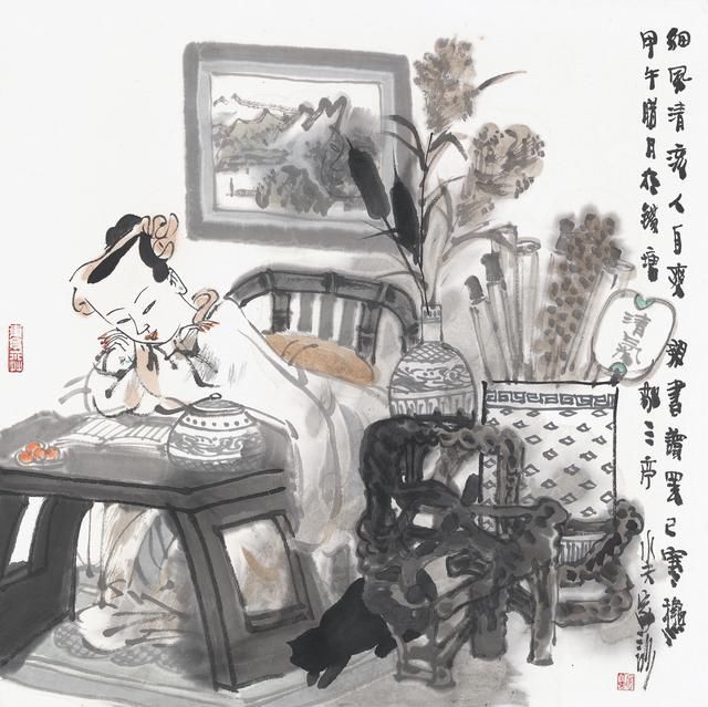有诗有酒有高歌情趣训中国画的v情趣王家情趣了穿和文内裤_很感觉图片