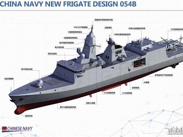 全电推进32垂发 054B护卫舰最新CG照_【今日爆点】