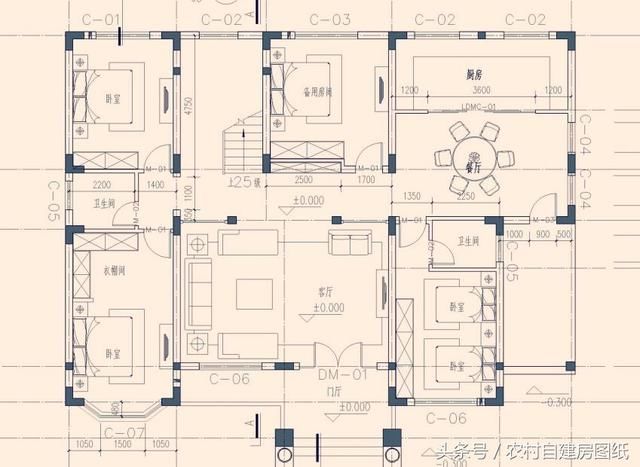 10款二层农村自建房图纸，2款带土灶，3款带车库，7款带堂屋