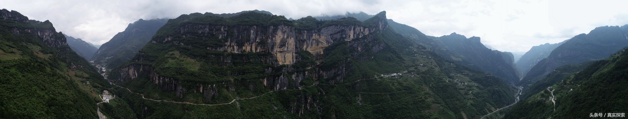 湖北神农架大九湖到重庆巫山当阳大峡谷的罕见超级大瀑布 超百米